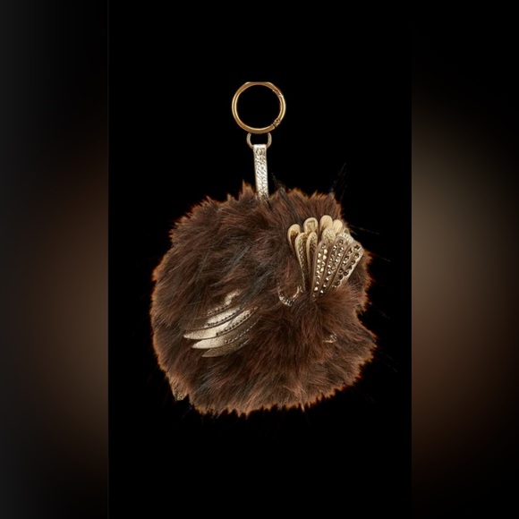 Kurt Geiger London, the Pom Pom Eagle Bag Charm nwt